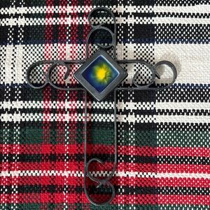 🆕Handmade Iron And Ceramic Cross